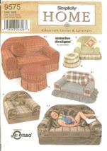 Simplicity 9575 Child Size Chairs &amp; Loveseats Playroom Home Decor UNCUT FF - $12.47