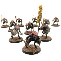 Games Workshop Seraphon Saurus Warriors 10 Painted Miniatures Lizardmen - £99.68 GBP