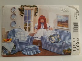 1996 Vogue Craft 9504 Linda Carr ~ Furniture Set ~ Sofa & Chair For 18" Doll - £12.38 GBP