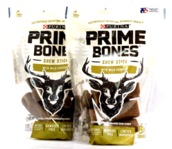(2 Bags) Purina Prime Bones Wild Venison Small Dog Chew Stick 9.7 Oz BB ... - £23.73 GBP