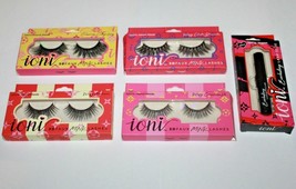 Ioni Lightweight Wispy Full Dramatic 3D Faux Mink Lashes  Lot Of 4 In Box + Glue - £9.10 GBP