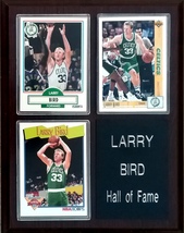 Frames, Plaques and More Larry Bird Boston Celtics 3-Card 7x9 Plaque - £18.05 GBP