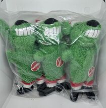 3 Pack Multipet Holiday Dog Toys Santa 6" Green Christmas Squeaker New image 2