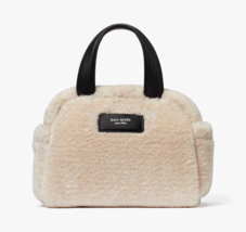 Kate Spade Apres Chic Faux Shearling Small Satchel Crossbody ~NWT~ Natural - £192.62 GBP