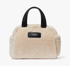 Kate Spade Apres Chic Faux Shearling Small Satchel Crossbody ~NWT~ Natural - £197.46 GBP