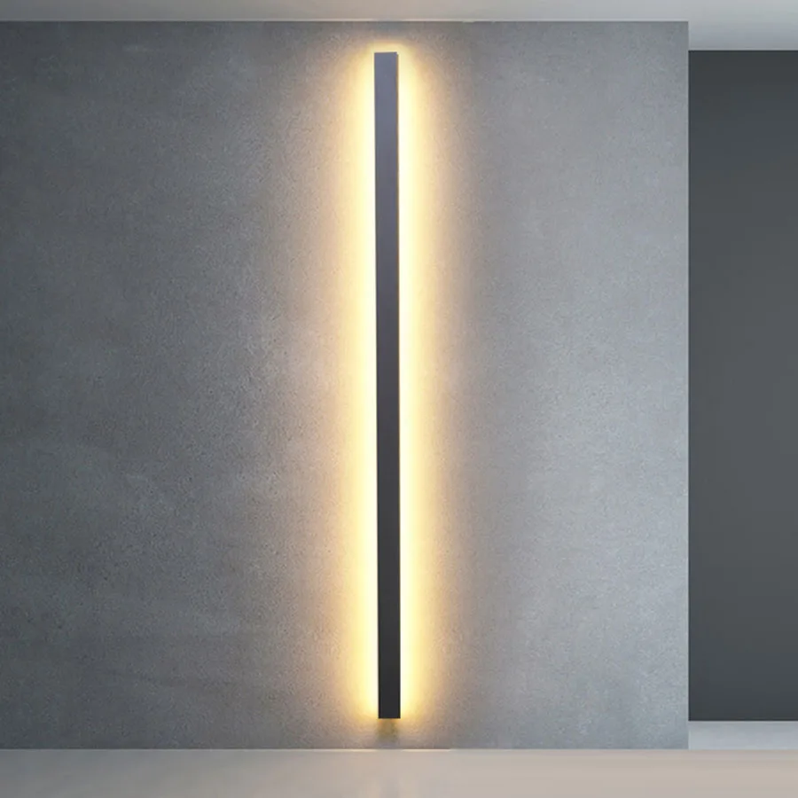 Nordic Living Room Bedroom Bedside Wall Light Lamp Minimalist Creative Long - £68.63 GBP+