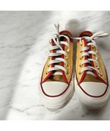 Converse Avett Brothers All Star Low Athletic Shoes Yellow &amp; Red Women&#39;s... - $372.61 MXN