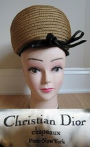 Rare Christian Dior Hat Vintage 1960&#39;s Designer Chapeaux Paris Ny Nice Cond! - £655.64 GBP