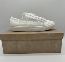 G Westerleigh Nadine Ivory Satin Lace Bridal Sneakers Wedding shoes Bride NEW - £101.48 GBP