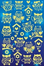 Owls in the Dark Glowing Stickers, Self-adhesive Stickers 21x14cm - $5.30