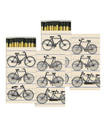 HomArt Large Decorative Bicycles Matches Set of 2 - £14.34 GBP