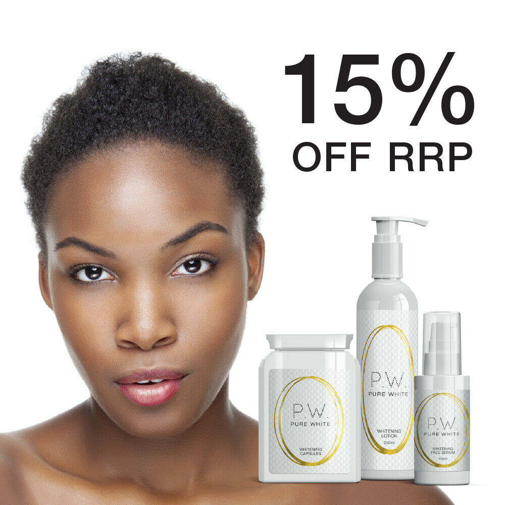 Flawless Finish - Pure White Whitening Capsules, Body Lotion &amp; Face Serum - $143.98