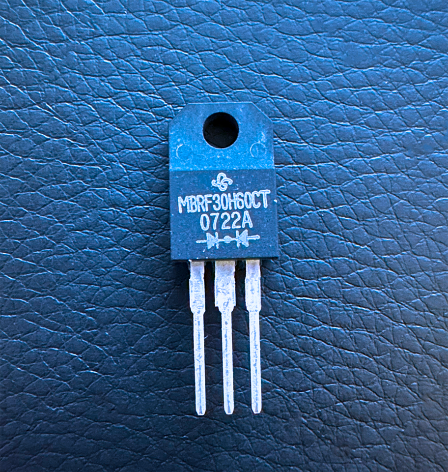 2X MBRF30H60CT-E3/45 MBRF30H60CT VISHAY Schottky Rectifier 60V 30A ITO-220 - $3.00