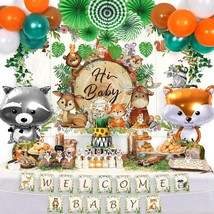 Woodland Baby Shower Decorations Gender Neutral Baby Shower Decor Forest Animal - £21.69 GBP