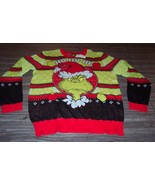 THE GRINCH WHO STOLE CHRISTMAS Ho Ho Ho CHRISTMAS SWEATER MENS LARGE NEW... - $54.16 CAD