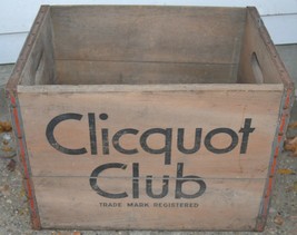 Clicquot Club Wooden Crate Box  - $130.89