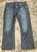 Levis 527 Jeans Mens 36x30 Blue Low Boot Cut Denim Pants Western Cowboy Wide Leg - £34.93 GBP