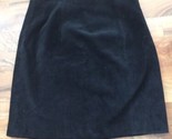 Vintage WILSONS LEATHER Black Suede High Waist Straight Skirt Lined Sz 6... - £33.81 GBP