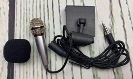 Mini Microphone Karaoke Tiny Microphone for Voice Recording Interview Portable - £16.14 GBP