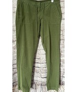 Vineyard Vines Pants Womens Sz 2  Boardwalk Brushed Cotton Green Preppy - $13.83