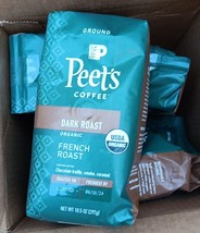 5 Peet&#39;s Coffee Organic Dark French Roast, Ground 10.5 Oz Bag (SEE PICS)... - $46.54