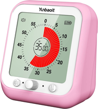 VT09 Digital Visual Timer with 3.5-Inch Colored Screen, 60-Minute Silent... - £26.73 GBP