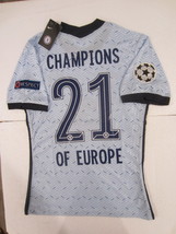 Chelsea FC #21 UCL 2021 Champions of Europe Match Away Soccer Jersey 202... - £87.44 GBP