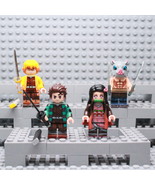 4Pcs Demon Slayer Tanjirou Nezuko Agatsuma Zenitsu Hashibira Inosuke Min... - $23.58 CAD