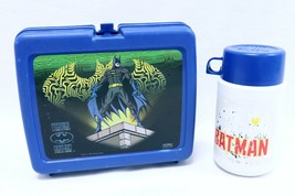 ORIGINAL Vintage 1997 Aladdin Virtual Batman Plastic Lunch Box + Thermos - $24.74