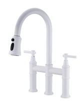 Bridge Kitchen Faucet with Pull-Down Sprayhead in Spot - £145.89 GBP