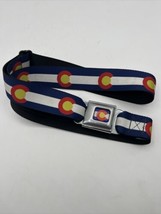 Buckle Down Colorado Seat Belt Belt One Size  - £10.85 GBP