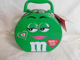 M Ms Miss Green Lunch Box Tin Box 6 Inches Tall 2003 - £7.91 GBP