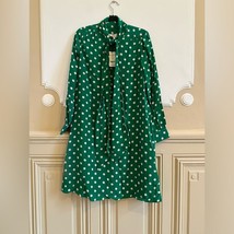 L.K. Bennet London Dr Evia Dress Green Polka Dot Silk $535 Sz US 6 - $4,696.86 MXN
