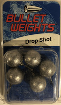 Bullet Weight DS38 5pcs 3/8-Ounce Lead Drop Shot, Silver Finish Fishing Weights - £2.35 GBP