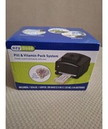 Ezy Dose Pill+Vitamin Pack System Organizer+Sealer W/1 Sorter 200 Bags+Batteries - $19.31