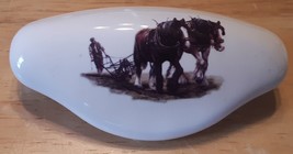 Ceramic Cabinet Drawer Pull Workjing Horse Clydesdales - £6.60 GBP
