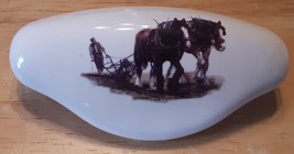 Ceramic Cabinet Drawer Pull Workjing Horse Clydesdales - $156.99 MXN