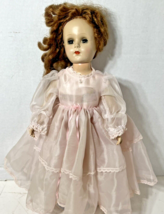 Vintage American Character Sweet Sue Walker Doll Sleepy Eye Plastic Body 18&quot; - £14.69 GBP