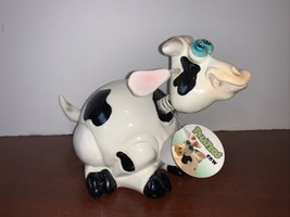 Exhart Phatzos Cow Tim Twinkler Bobblehead Cow With Original Tag - $29.50