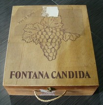 Wood Wine Box Fontana Candida Vintage - £12.01 GBP