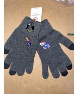 Kansas Jayhawks Smart Touch Knitted Gloves LARGE Winter Grey - $13.40