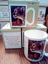What is man without the beasts? Quote Cheetah Leanin&#39; Tree Mug NEW in bo... - £10.25 GBP