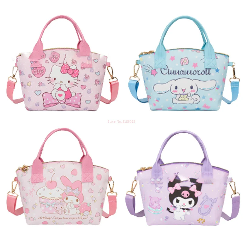 Sanrio Kawaii Kuromi Melody Collection Makeup Bag Cartoon Hello Kitty Crossbody - £14.22 GBP+