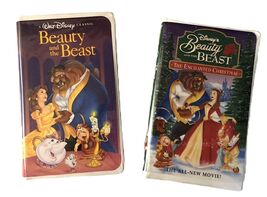 Walt Disney Classic Beauty &amp; The Beast &amp; The Enchanted Christmas - 2 VHS... - $9.95