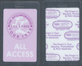 Los Lobos OTTO Laminated All Access Pass from the 1990 Neighborhood Tour. - £7.56 GBP