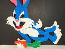 Bugs Bunny Rabbit popcorn melted plastic  wall hanging - $79.09
