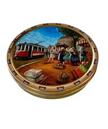 Karel Kopic Collectible Vintage Cookie Tin European Street Market 3D Lid... - $156.94 MXN