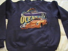 Kid&#39;s Medium Blue Sweat Shirt w/classic cars - $15.00