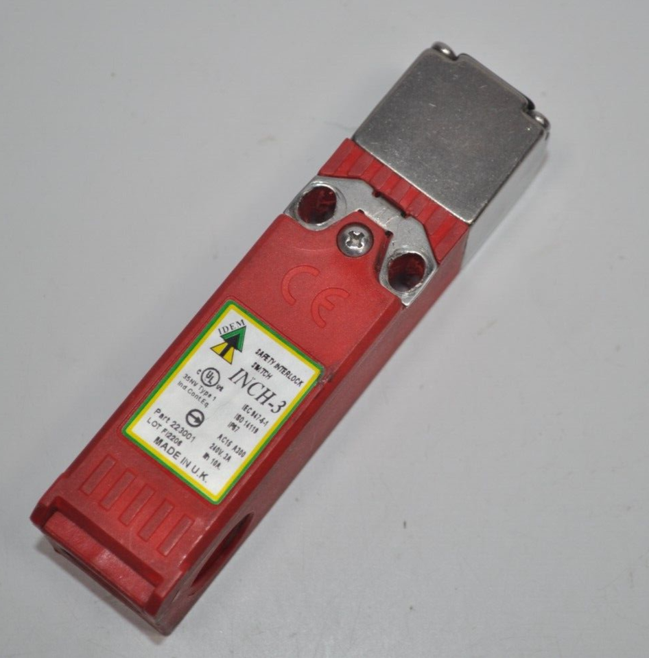 IDEM 3A 240V SAFETY INTERLOCK SWITCH INCH-3 Part# 223001A - NO KEY - $29.69