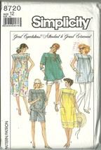 Simplicity Sewing Pattern 8720 Misses Maternity Dress Top Pants Shorts Size 12 - £7.95 GBP